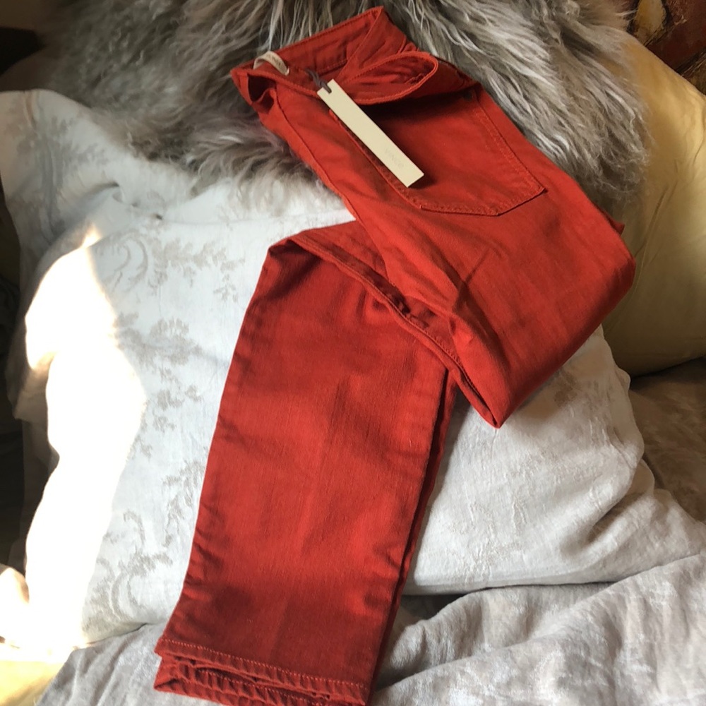 NWT Vince burnt orange skinny jeans